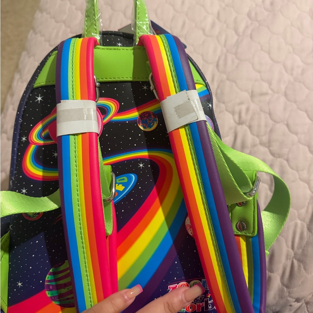Lisa Frank Rainbow Alien Car Backpack - Picture 2 of 5
